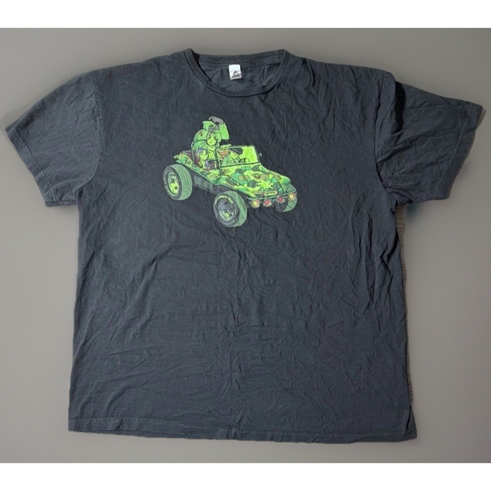 Gorillaz Geep T Shirt. Black Short Sleeve Sz. XL Self Titled Album Artwork